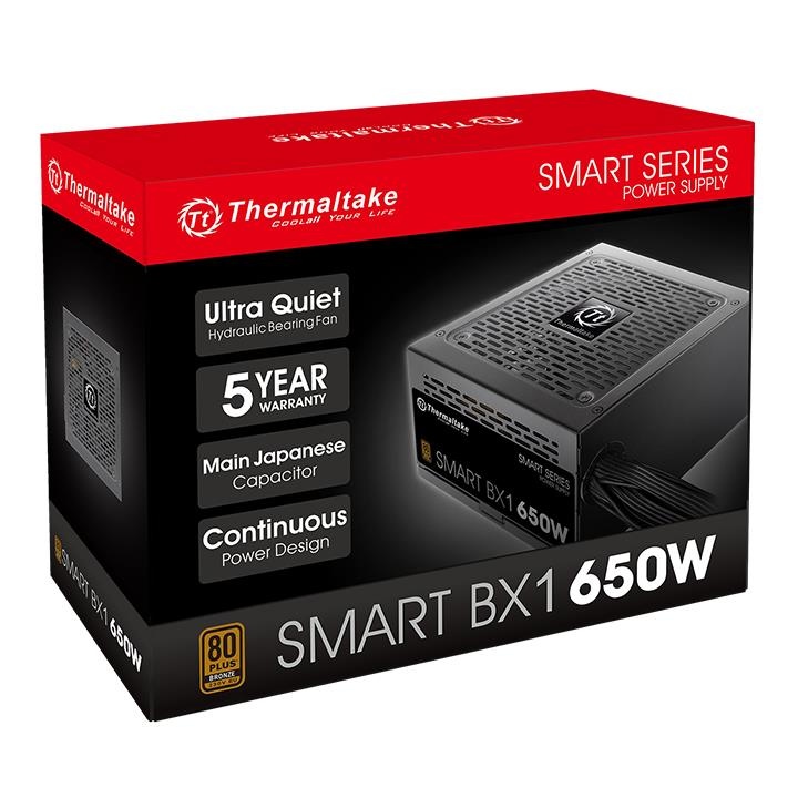Блок питания 650W Thermaltake Smart BX1 SE, 80+ Bronze