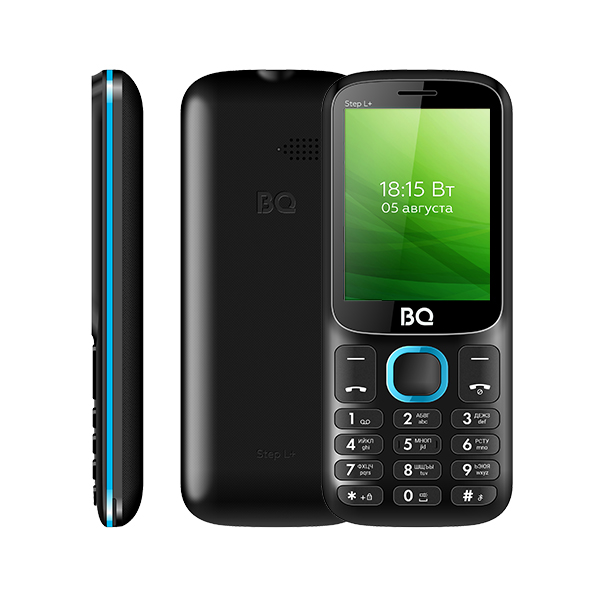 Мобильный телефон BQ-2440 Step L+ Black-Blue Dual SIM