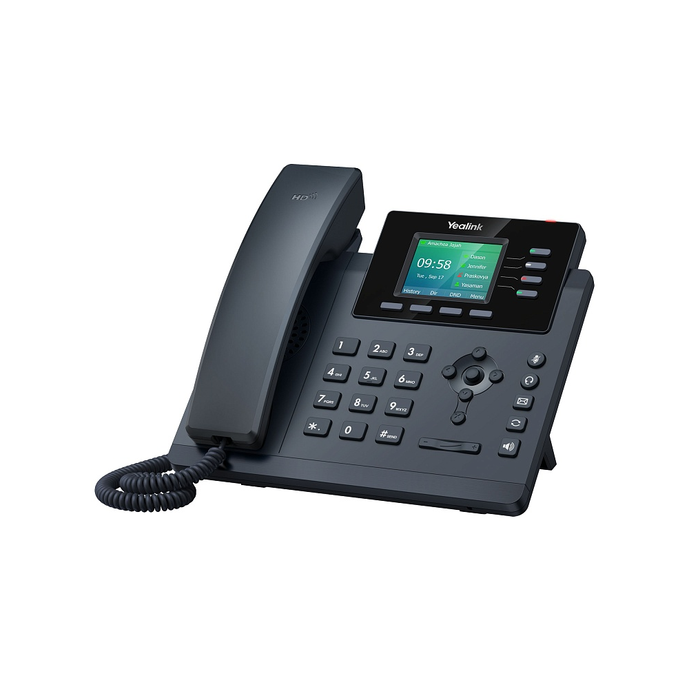Телефон VoIP Yealink SIP-T34W с блоком питания, Wi-Fi, GigE