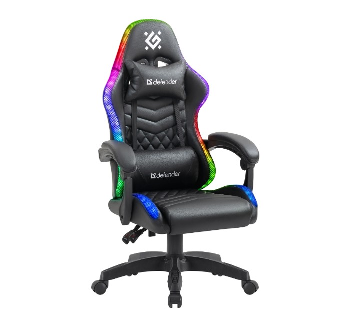 Кресло игровое Defender Factor X RGB, черный