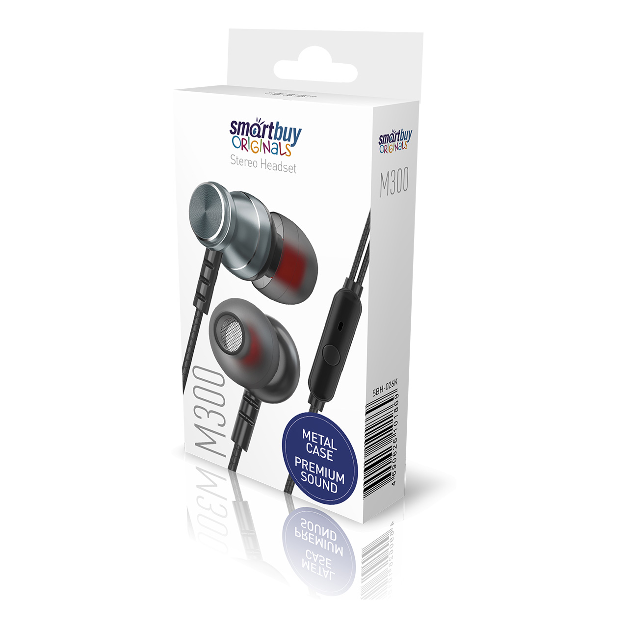 Гарнитура Smartbuy M300 (SBH-026K), серый