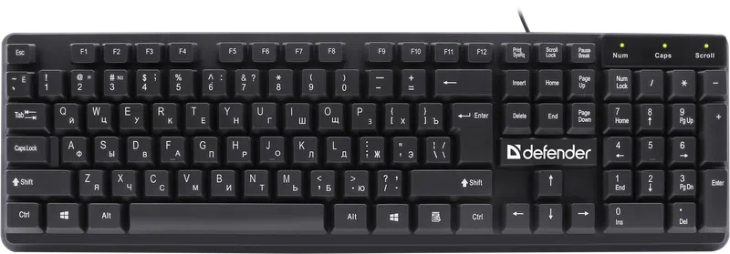 Клавиатура Defender Symbol HB-559 USB, черный