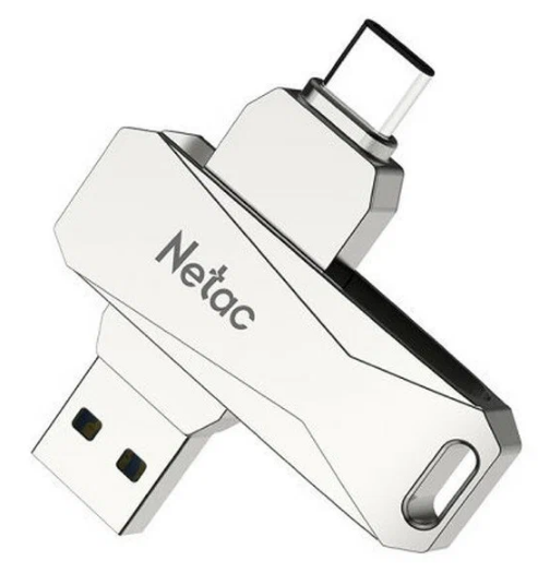 Флеш накопитель 256Gb USB 3.0+TypeC Netac U782C (NT03U782C-256G-30PN)
