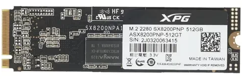 Накопитель SSD M.2 NVMe 512Gb ADATA XPG SX8200 Pro ASX8200PNP-512GT-C