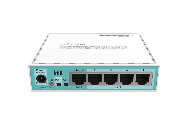 Проводной маршрутизатор MikroTik hEX (RB750GR3)