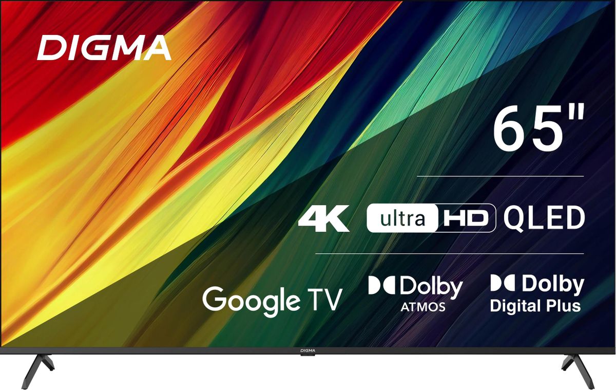 Телевизор 65" QLED Digma 65" DM-LED65UQB31