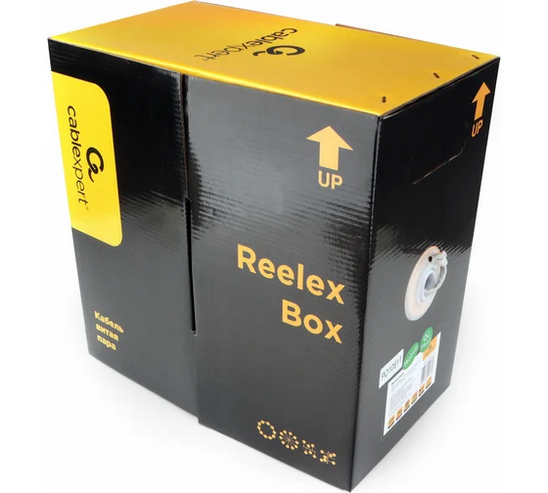Кабель внешний витая пара Бухта 305м Cablexpert UTP5e 4pr 0.51mm медь UPC-5051E-4-CU-OUT