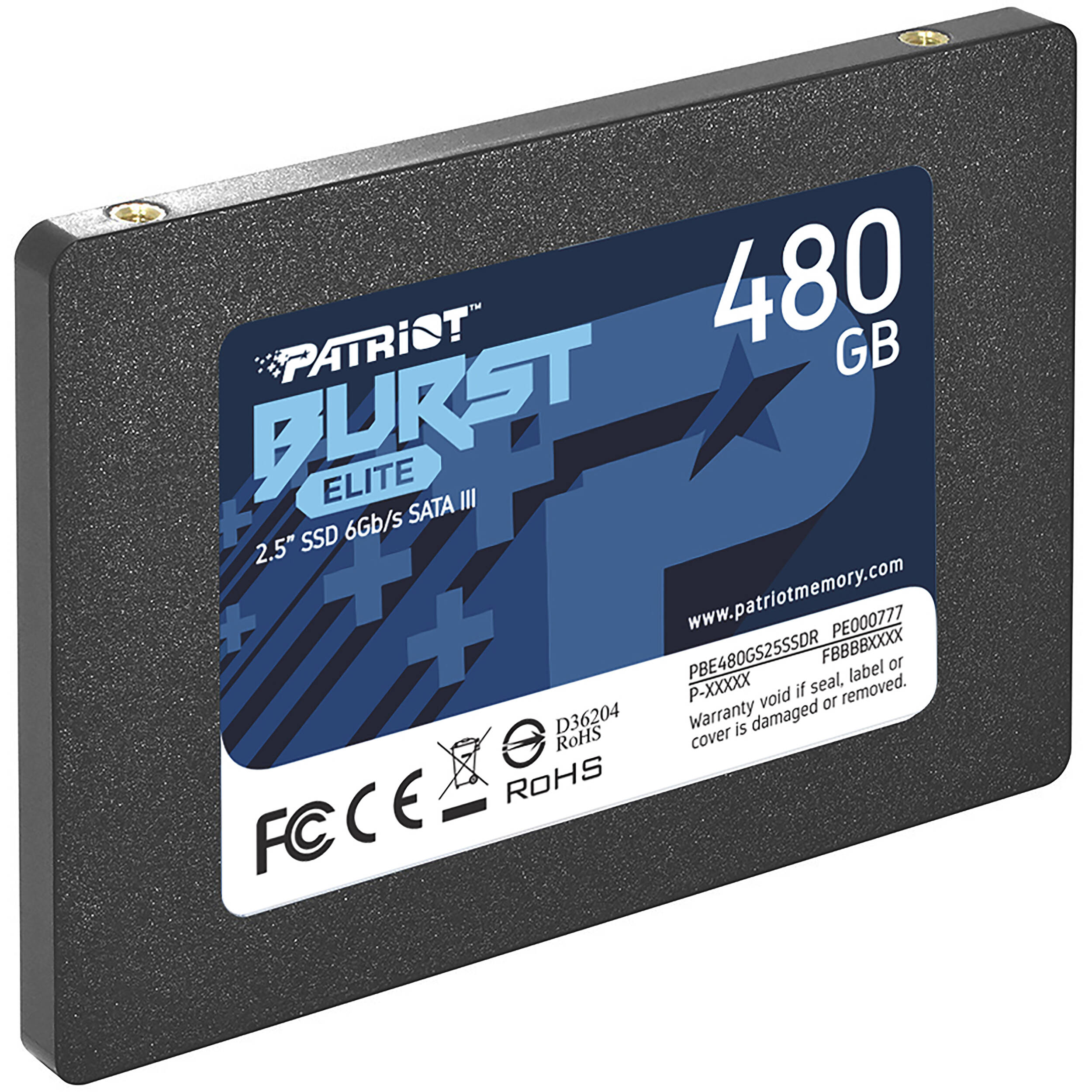 Накопитель SSD SATA 2,5" 480Gb Patriot Burst Elite (PBE480GS25SSDR)