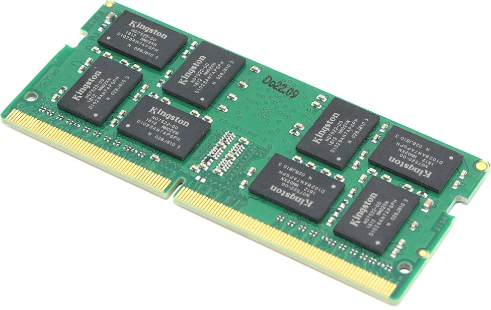 Модуль памяти SODIMM DDR4 16Gb PC25600 3200MHz Kingston KVR32S22S8/16