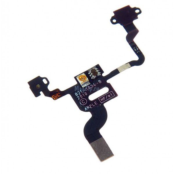 Шлейф для iPhone 4 + светочувствительный элемент + микрофон + кнопка вкл ориг