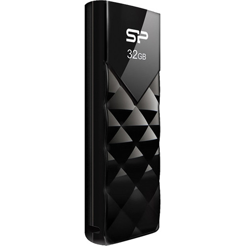 Флеш накопитель 32Gb USB 2.0 SiliconPower Ultima U03 Black