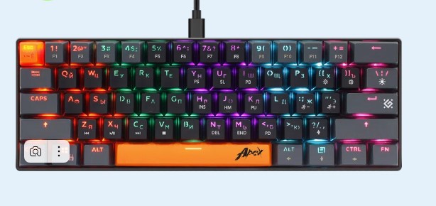 Клавиатура механическая Defender Apex GK-002, черный (арт.45003)
