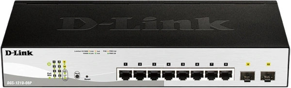 Коммутатор D-Link DGS-1210-08P/G3A
