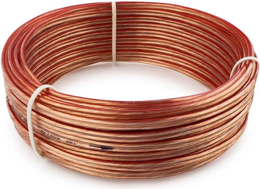 Кабель акустический (бухта) 20м Cablexpert CC-TC2x0,75-20M, 2x0.75мм2, медь