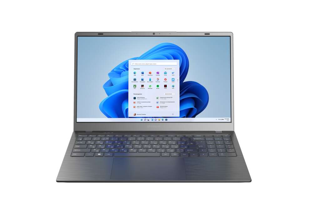 Ноутбук IRBIS 15NBC1016G, 15.6", IPS, R5-5625U/16/512/W11Pr, серый