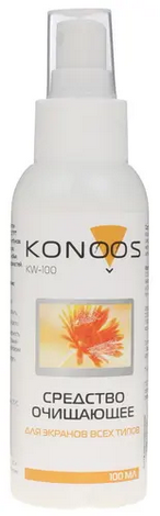 Чистящая жидкость (Спрей) Konoos KW-100 для экранов 100 мл.