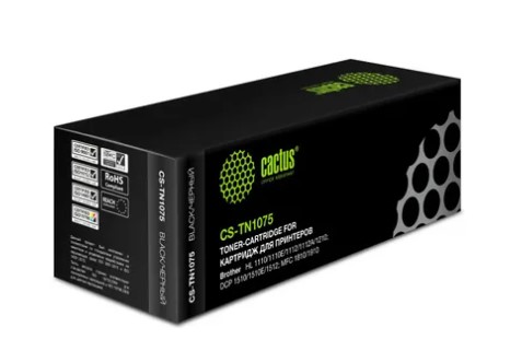 Картридж совместимый Cactus CS-TN1075 TN-1075 черный (1000стр.) для Brother HL-1110/1112/1510/1512
