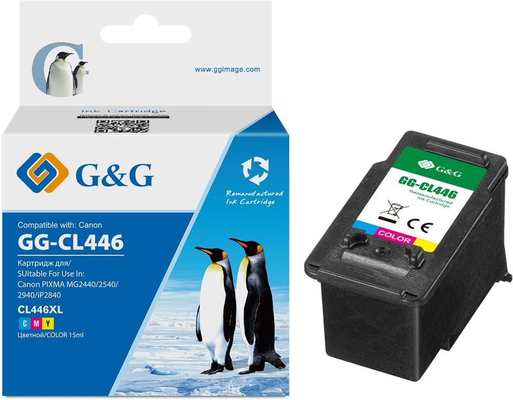 Картридж совместимый G&G GG-CL446, цветной