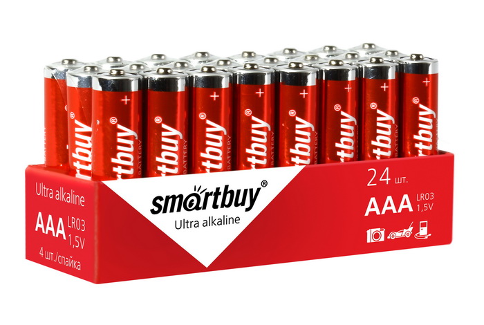 Батарейка Smartbuy алкалиновая LR03/24S AAA (SBBA-3A24S), 24шт