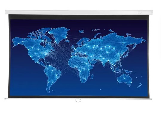Экран для проектора Cactus 124.5x221см Wallscreen CS-PSW-124x221 16:9 настен.-потолоч. рулон. белый