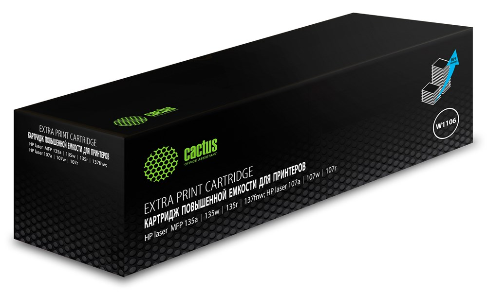 Картридж совместимый Cactus CSP-W1106-MPS (107a/107r/107w/135a MFP/135r MFP/135w), 5К (с чипом)