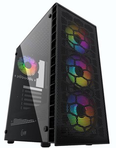 Корпус ATX без БП Powercase Mistral Z4С (CMIZ4C-L4), черный