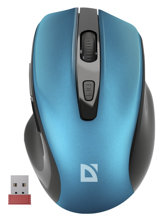 Мышь беспроводная Defender Prime MB-053, бирюзовый