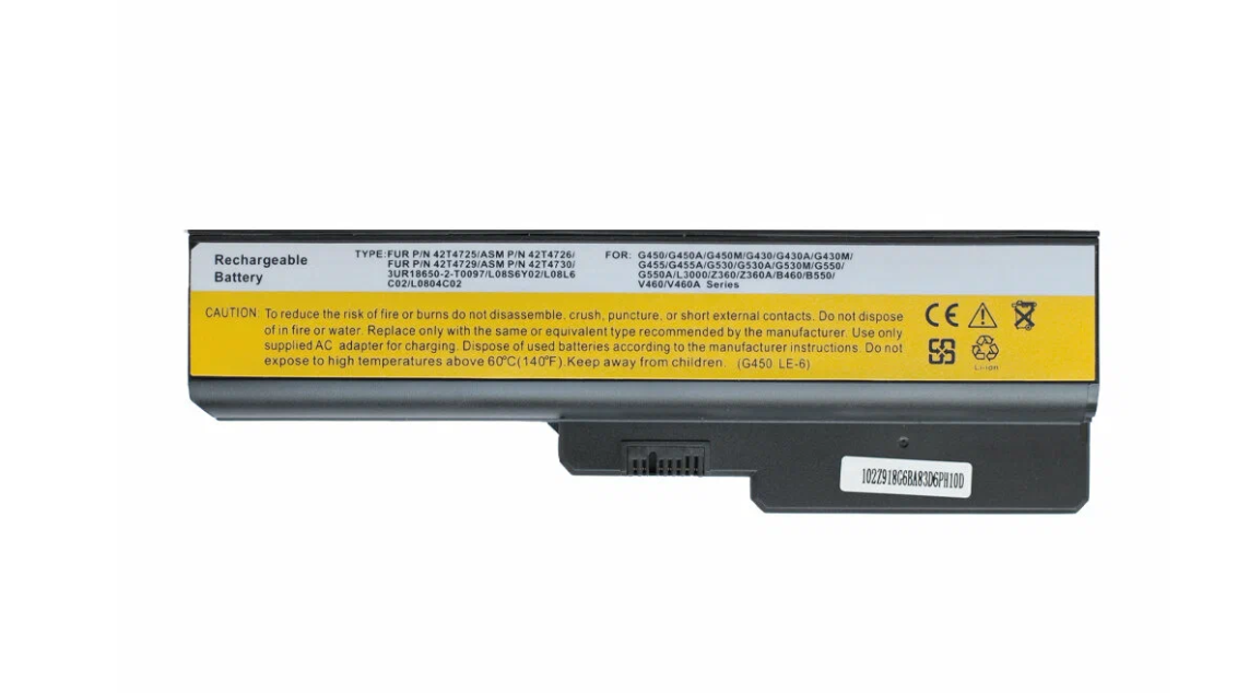 Аккумулятор для ноутбука Lenovo G565 48Wh (L09S6Y02)