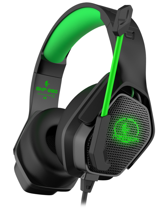 Гарнитура игровая PANTEON GHP-280 черно-зеленая