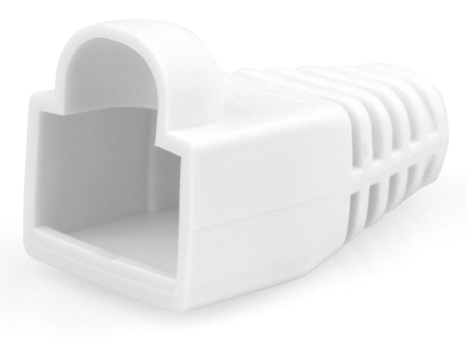 Наконечник на коннектор RJ-45, Cablexpert, BT5WH изолирующий белый (100 шт.)