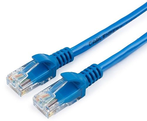 Патчкорд UTP Cablexpert PP12-15M/B кат.5e, 15м, литой, многожильный (синий)