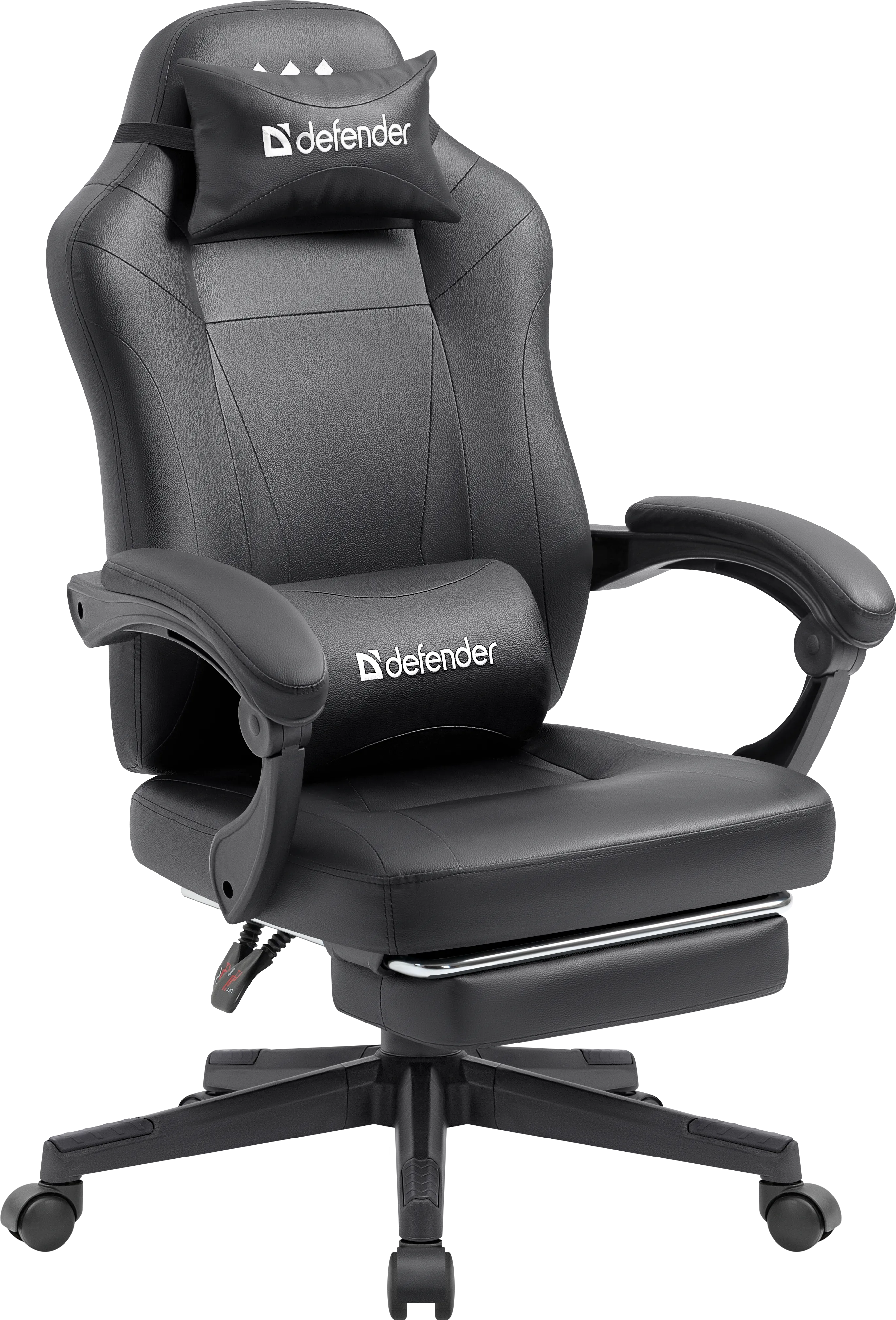 Кресло игровое Defender Cruiser Черный, подножка