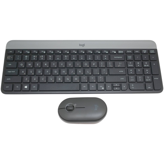 Беспроводной набор клавиатура + мышь Logitech Slim Combo MK470 черный (920-009180)