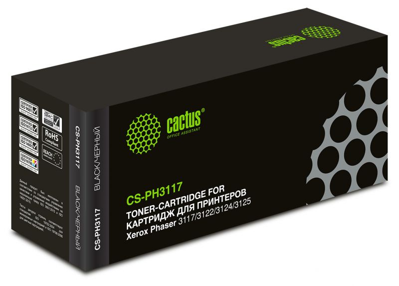 Картридж Cactus CS-PH3117 (106R01159) Xerox Phaser Xerox Phaser 3117 3122 3124 3125 (3000стр.)