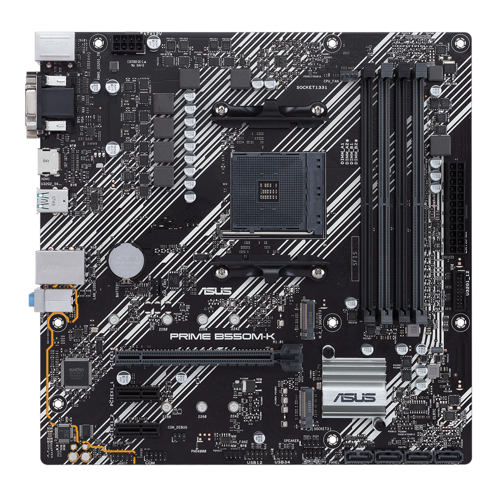 Материнская плата Socket AM4 ASUS PRIME B550M-K