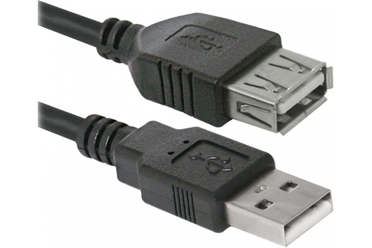 Кабель-удлинитель USB 2.0 AM-AF, Defender USB02-17 5m