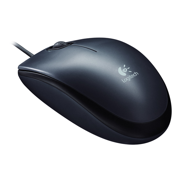 Мышь проводная Logitech M100r, черный