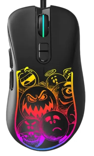 Мышь игровая PANTEON MS82 (111), чёрная USB