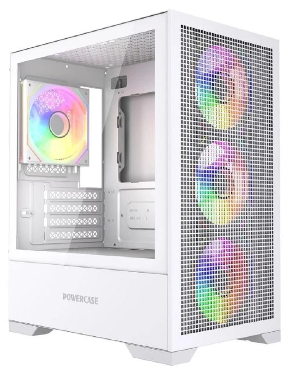 Корпус mATX без БП Powercase Mistral Micro B315 (CMMB315W-A4), белый