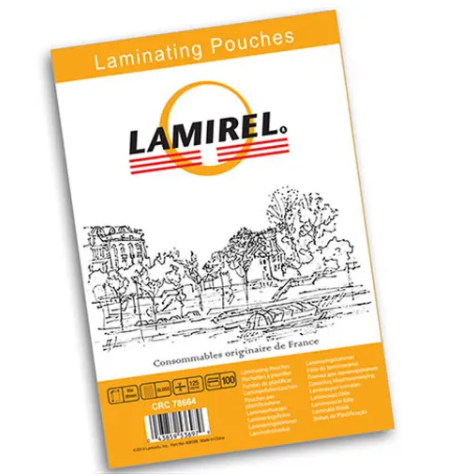 Плёнка для ламинирования А4 (216х303мм) 75 микрон (25 л.) (LA-78800) Lamirel