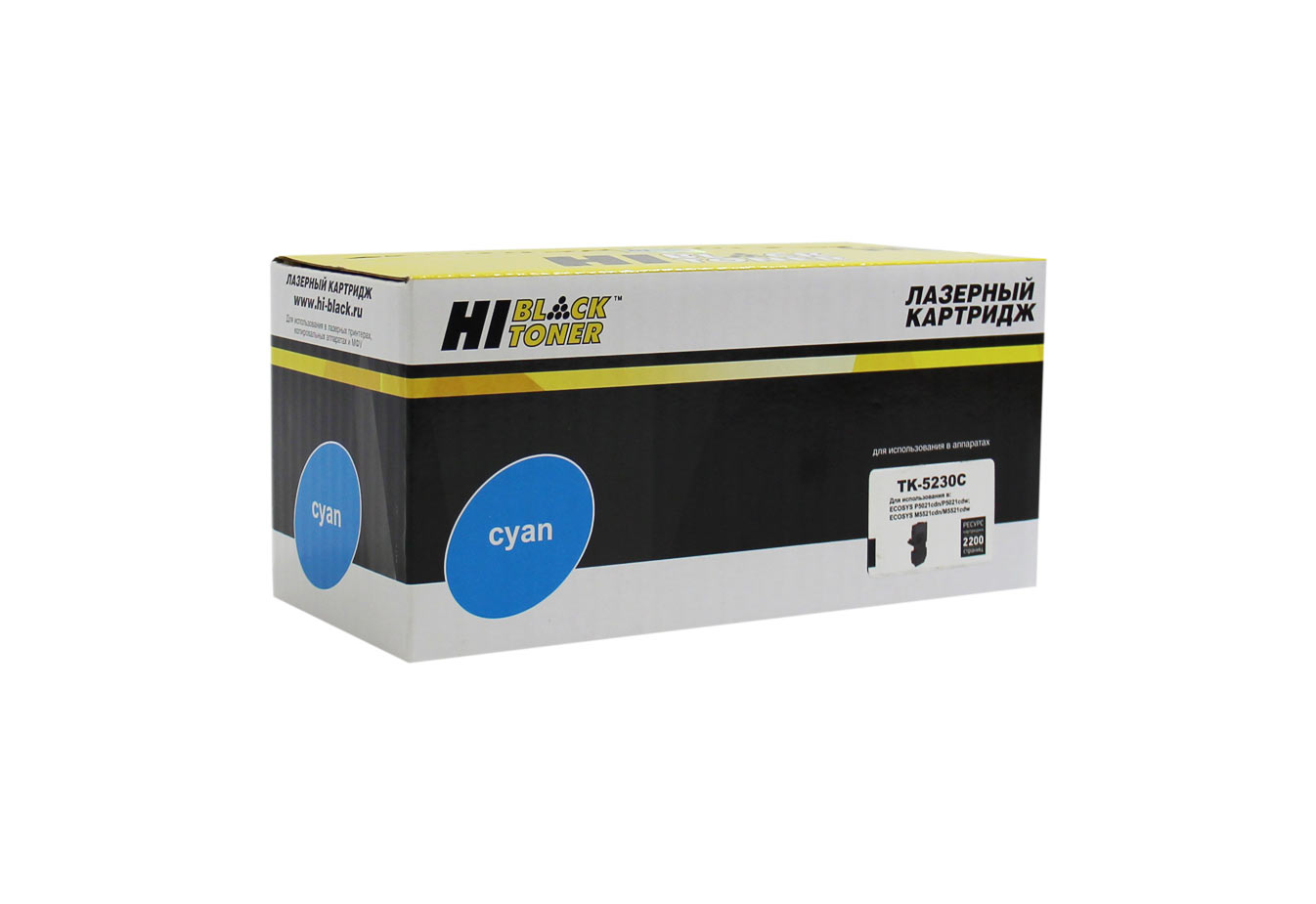 Тонер-картридж совместимый Hi-Black HB-TK-5230C (P5021cdn/M5521cdn), C, 2,2K