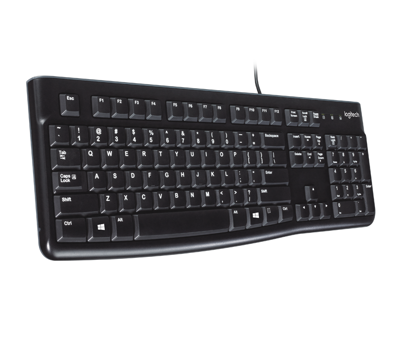 Клавиатура Logitech K120, черный
