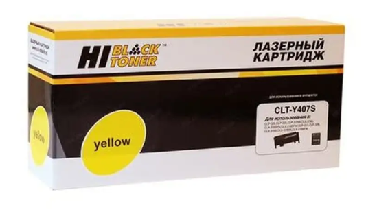 Тонер-картридж Hi-Black (HB-CLT-Y407S) для Samsung CLP-320/320n/325/CLX-3185, Y, 1K