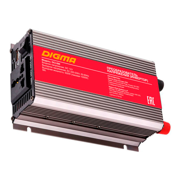 Автомобильный инвертор Digma DCI-500 500Вт