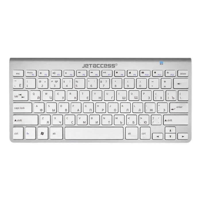 Клавиатура беспроводная JETACCESS SLIM LINE K9 BT, серебристый