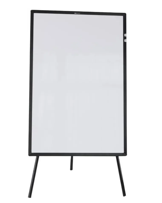 Флипчарт Deli E7885 магнитно-маркерная лак 60x90см на треноге белый с аксессуарами