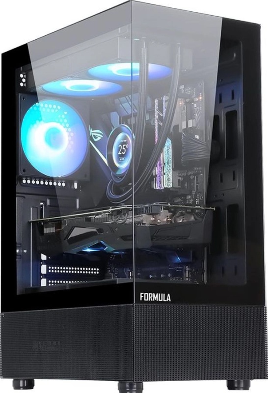 Корпус ATX без БП Formula Crystal Z1 PLUS, черный