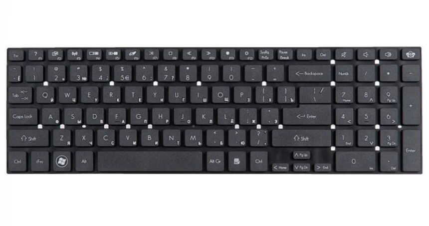 Клавиатура для ноутбука Packard Bell Easynote TV11CM, TV11HC, LV11HC, Gateway NV55, NV75