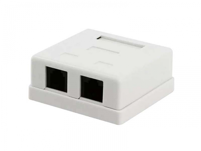 Розетка Cablexpert NA214 RJ-45 кат.5e внешняя 2 порта