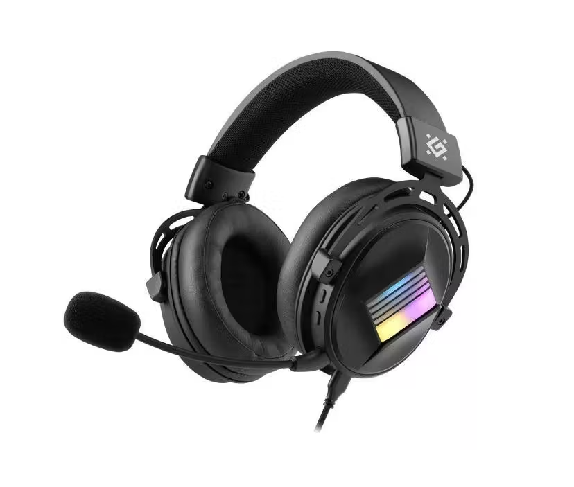 Гарнитура игровая Defender Flux, RGB, черный